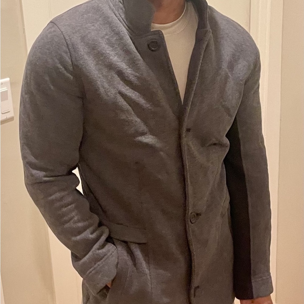 lululemon Men's Cotton Fleece Coat in Heathered Coal size S